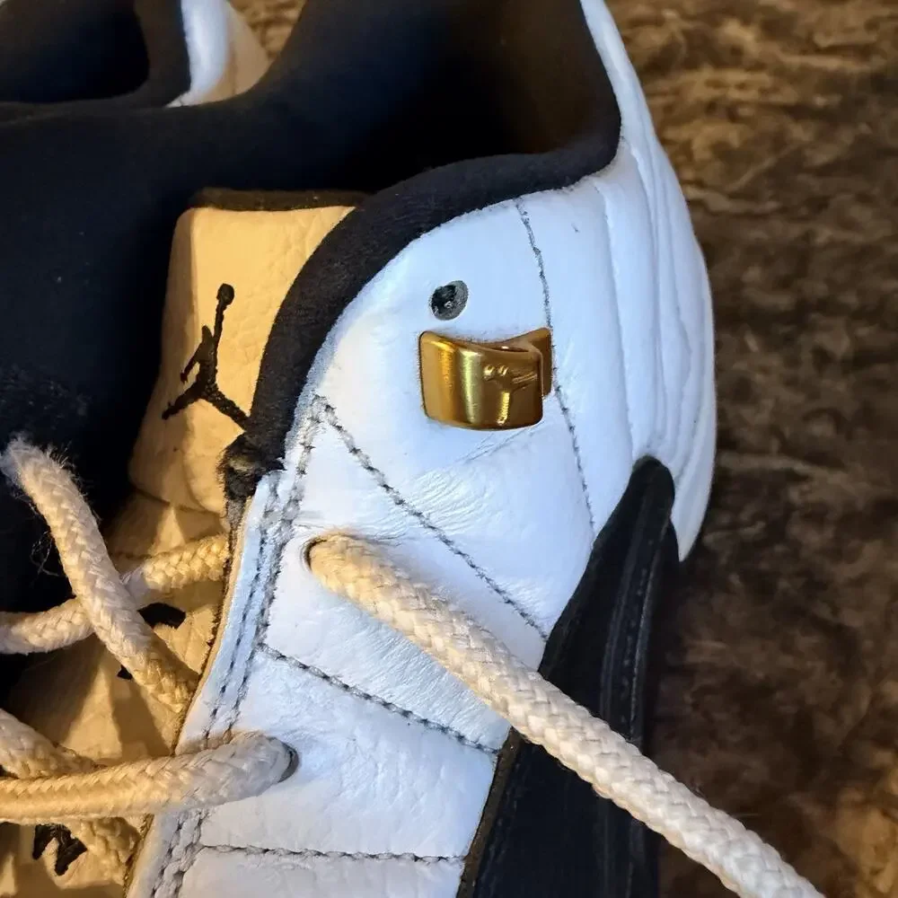 Size 10 - Jordan 12 Low Golf Taxi 2022 Black White Golf Shoes
